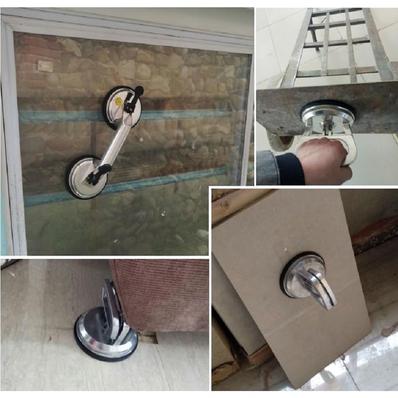 Heavy Duty Aluminum Double Handle (2 cup) suction cup plate/pad