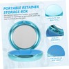 minkissy Portable Dental Orthodontic Retainer Case Small Compact Material Storage