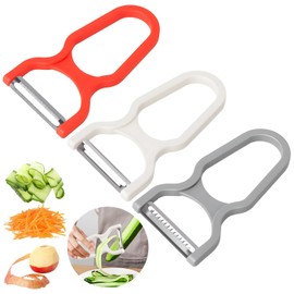 Royomal Pack of 3 Peelers, Potato Peelers, Vegetables, Vegetables, Universal Peelers, Extra Sharp, for Potatoes, Carrots, Vegetables and Obs