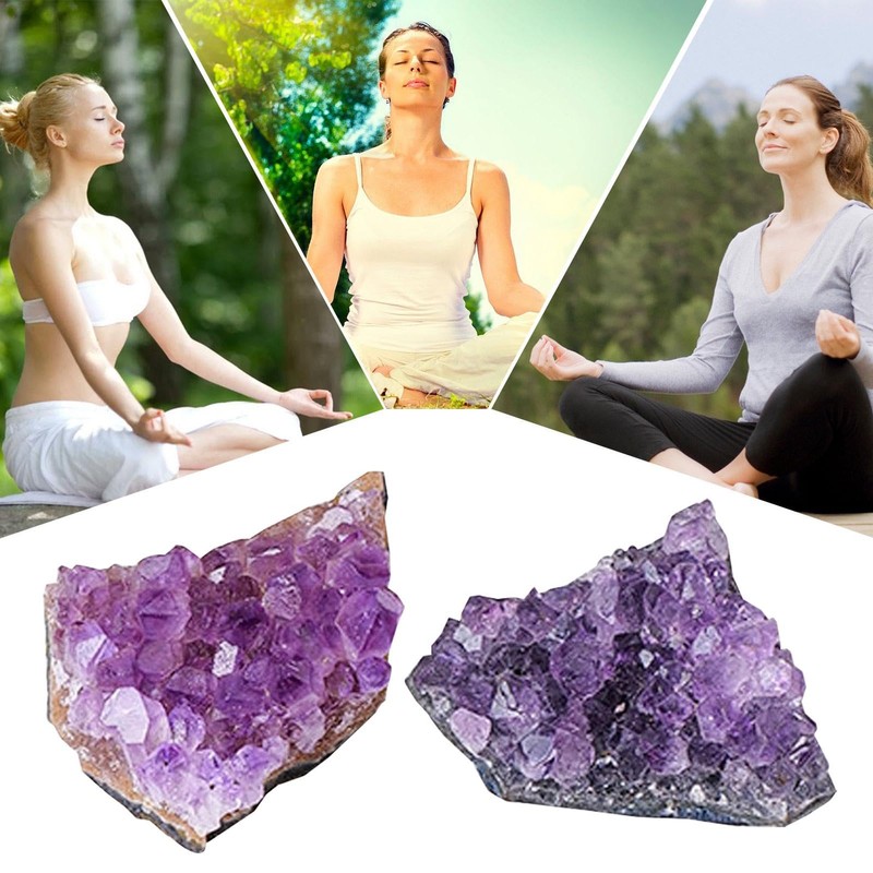 Amethyst Cluster Decor | Raw Amethyst Stones,Natural Amethyst Crystal Clusters,