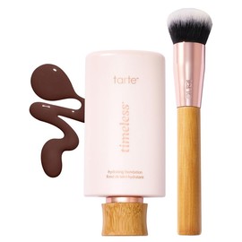 tarte timeless hydrating foundation & brush Coverage Moisturizer:_62H Espresso Honey