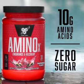 Suplemento Polvo Bsn Endurance And Recovery Aminoácidos Aminox Sabor Frambuesa Azul 435g