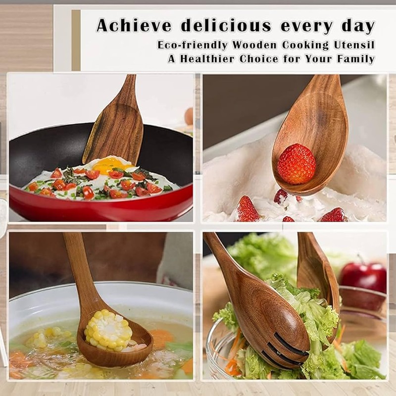 Wooden Spoon,Spatula Cooking Utensils