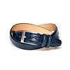 COXSWAIN CW20203-29 Men's Belt, Genuine Leather, Navy, Croc Embossing, 1.2