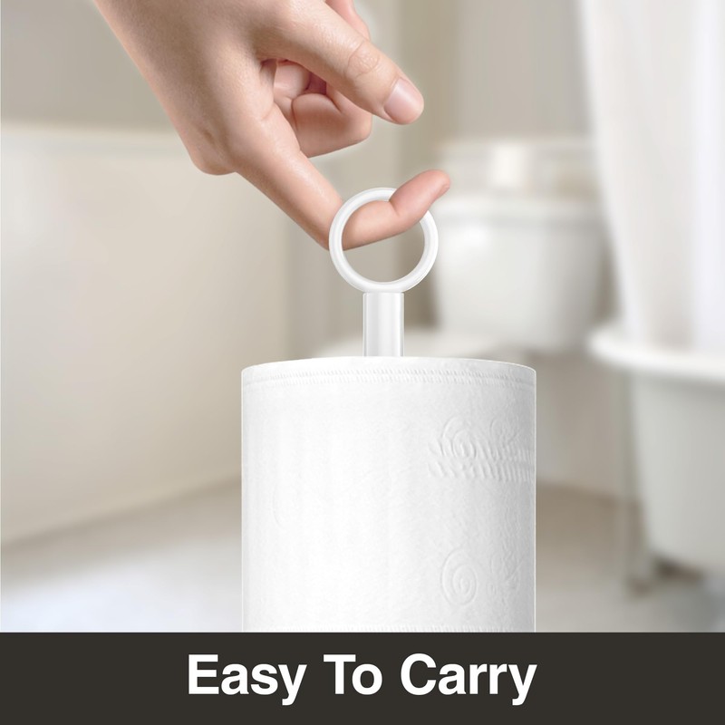 Toilet Paper Holder Stand(with Reserve Function), Free-Standing Spare Rolls Storage