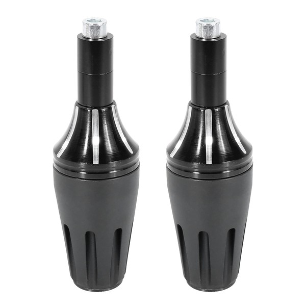 F FIERCE CYCLE 2pcs Black Motorcycle Universal Frame Slider Crash