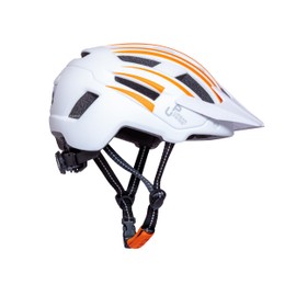 Urban Prime Unisex - Adult Helmet, White/Orange, L