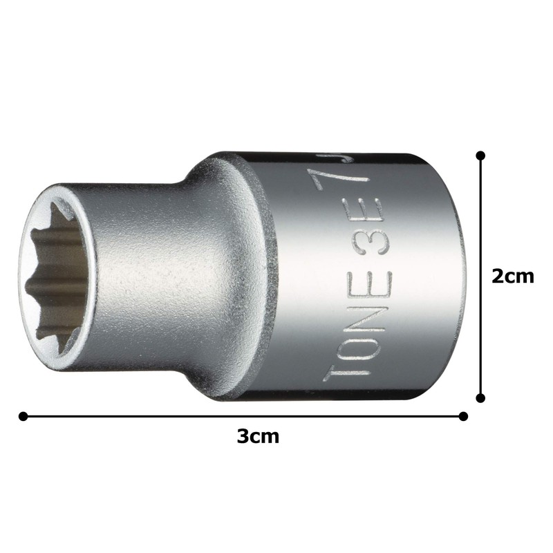 Tone Socket (8 Angle) 3E-07 Drive Angle 0.3 inch (9.5