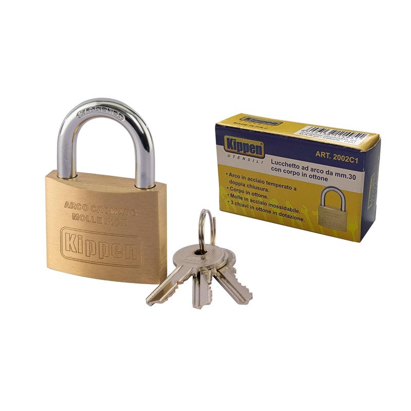 kippen 2002C1 Brass 30mm Bow Lock Body