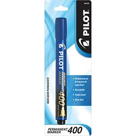 Pilot Marcador Permanente Sca400, Tinta Color Azul, Punta Cincelada, Blíster Con Una Pieza