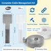Cable Management Kit with 40 Self-Adhesive Hook and Loop Ties