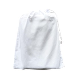 Mashul Lunch Bag, White, Lunch Bag, Drawstring Bag, Single Side, 100% Polyester, Broad, Non-Iron, Wrinkle Resistant, Made in Japan, Thick, Solid, Simple, Plain, Elementary School (White (1 Piece)