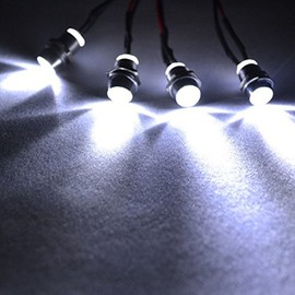 ShareGoo 4Leds LED Light Headlights Taillight Kit Accessories Compatible with Traxxas HSP Tamiya Redcat RC4WD Axial SCX10 1/10 1/12 RC Car Truck Tank Crawler