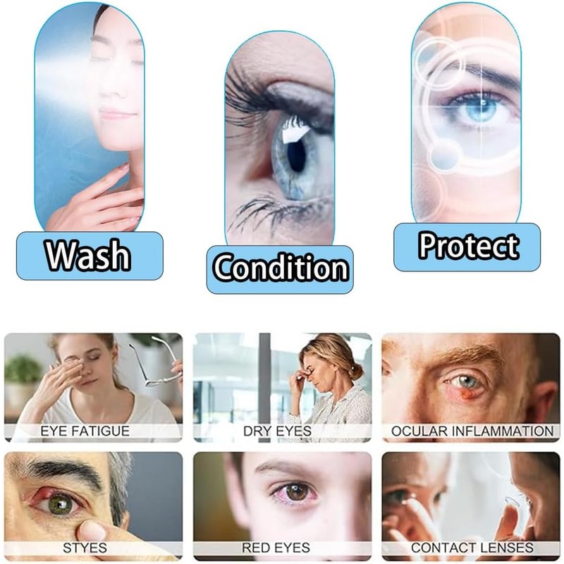 Vaporizador Ocular Facial MFFIKOZZ Alivio para Ojos Secos y Fatiga