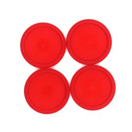 TOYANDONA 4pcs Air Hockey Puck Air Hockey Table Air Hockey Paddles and Pushers Set Handle Putter Red Felt Pad Desktop