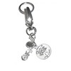 Hidden Hollow Beads Message Charm Key Chain Ring, Women's Purse,