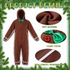 Geyoga Gingerbread Man Costume for Kids Home Clothing Winter Gingerbread