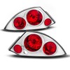 AmeriLite Euro Chrome Replacement Brake Tail Lights Set For 2000-2005