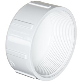Spears 448 Series PVC Pipe Fitting, Cap, Schedule 40, 6" NPT Female