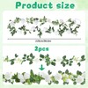 Flower Garland Decoration, 2 Pack White Artificial Flowers Garlands, 220cm
