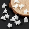 Hordion 30PCS Plastic Shelf Pegs, 5mm Shelf Support Pins Cabinet