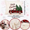 Christmas Pillow Covers 16×16 Set of 4 Farmhouse Christmas Pillows
