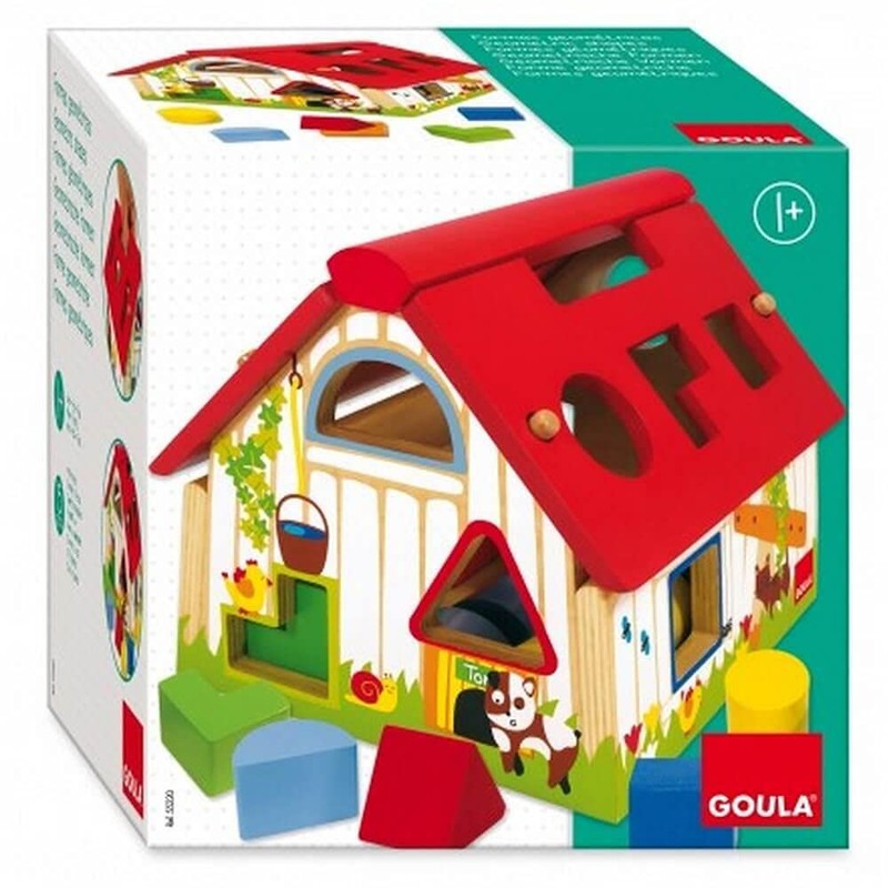 Goula Wooden Farm Shape Sorting Box