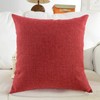 Khooti Jute Cushion Cover, 24x24 (Red) (Pack of 1)