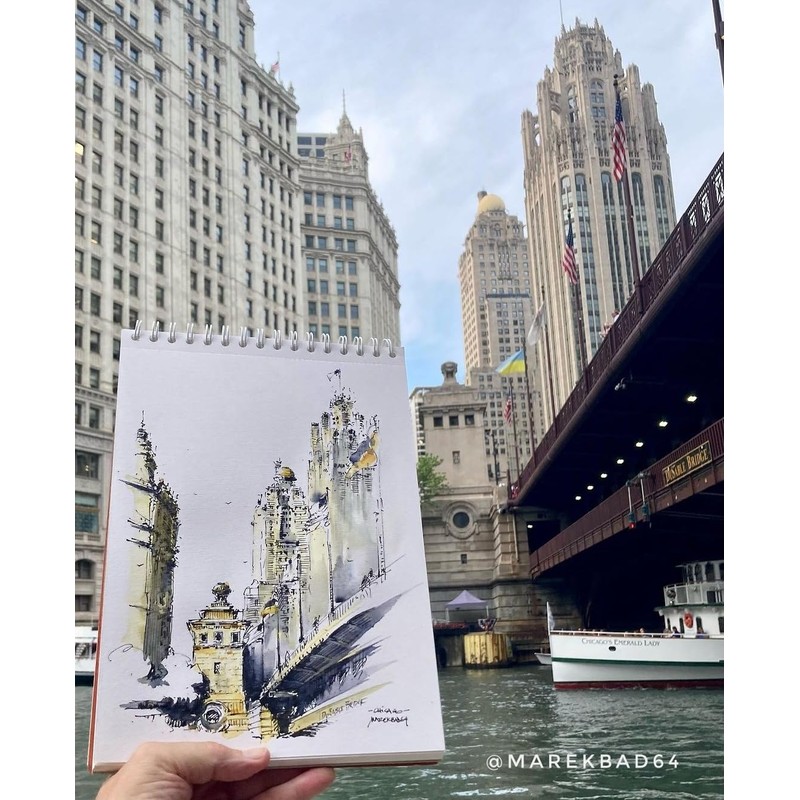 SM-LT SM58890 Drawing Book, Mixed Media, 14 x 14 cm