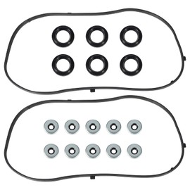 Vincos Engine Valve Cover Gasket Set VS50607R Compatible with Honda Accord Odyssey Pilot Ridgeline Acura MDX RL TL 3.2L 3.5L 3.7L Saturn Vue 3.5L V6 2004-2007