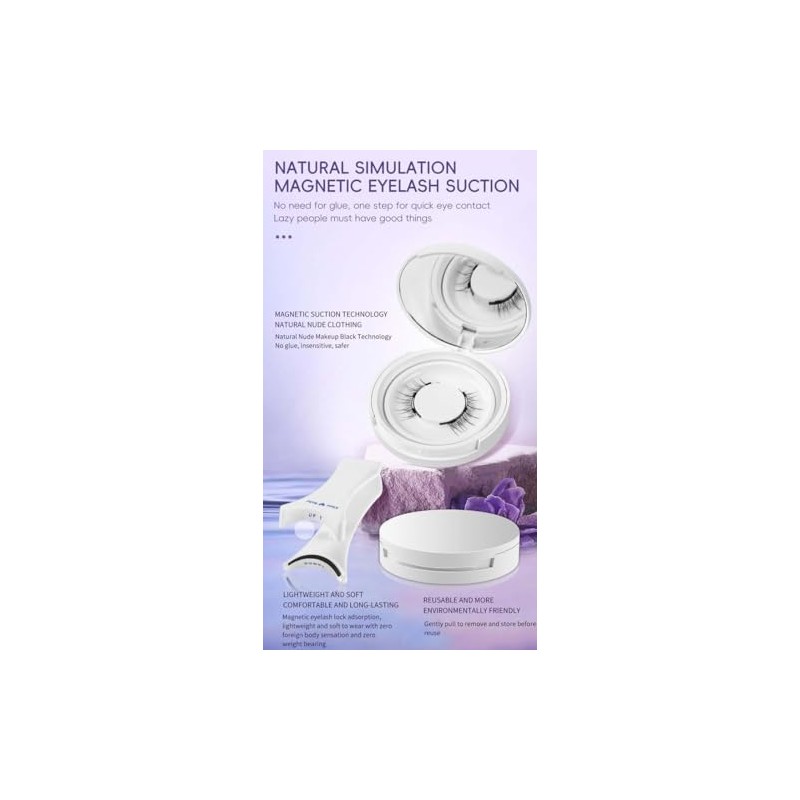 EZGHAR Enjuvie Magnetic Eyelashes, Magnetic Eyelashes with Applicator, 2024 New