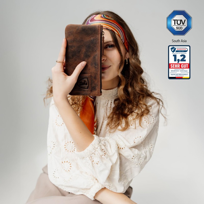 Berliner Bags Vintage Leather Pencil Case - Brown, erdfarben, Earth