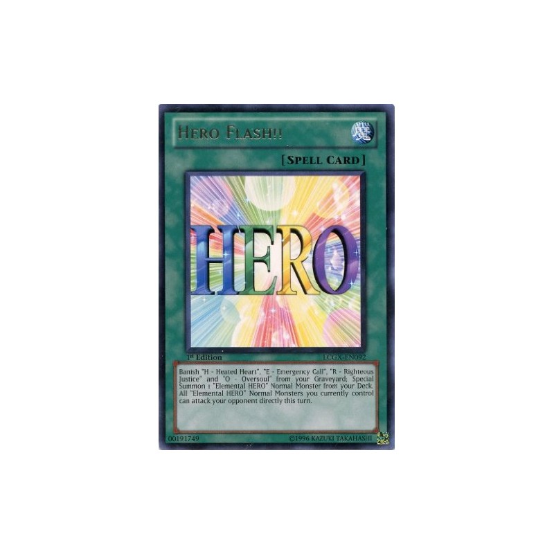 Yu-Gi-Oh! - Hero Flash!! LCGX-EN092 1st Edition Rare - Legendary