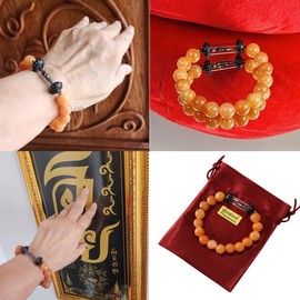 Heavens Tvcz Jade Bracelet for Women Good Luck Men Green Thai Buddhist AI Kai Kuman Thong God Amulet Takrut Talisman Bring Luckily Happiness.