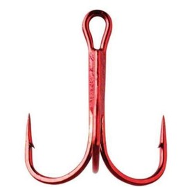 Round Bend Treble 1X Tin Red #8