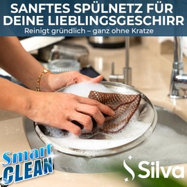 Silva Premium Microfibre Cloths & Wire Tea Towels | Wet & Dry Use | Scratch-Free, Highly Absorbent & Durable | Ideal for Kitchen, Teflon Pans & Metal Surfaces | Wire Wool Pads