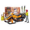 bruder 63102 Bworld Mountain Hut with Snowmobile & Figure 1:16