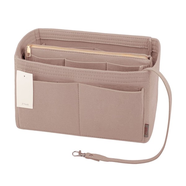ZTUJO ZTUJO Purse Organizer Insert, Felt Bag Organizer with Metal