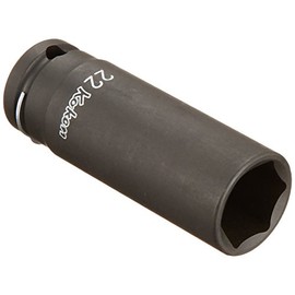 Yamashita Koken 14301M-22 1/2 (12.7 mm) SQ. Impact Hexagonal Deep Socket (Thin Wall) 0.9 inches (22 mm)