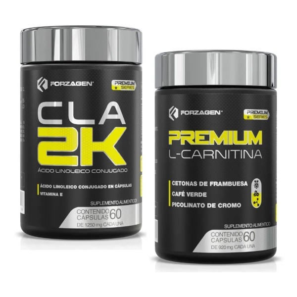 Forzagen Premium Series L-carnitina + Cla-2k 120 Caps | Termogénico
