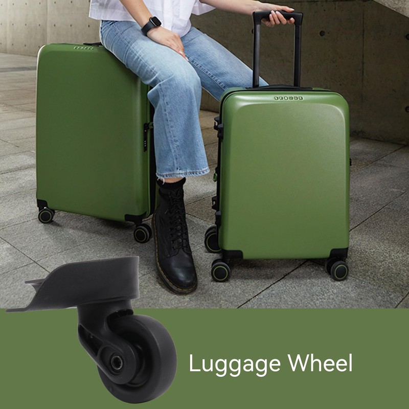 2 Pair Replacement Wheels for Luggage 360 Swivel Suitcase Casters