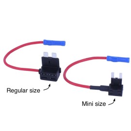 SparkHID Add a Fuse Mini FUSE ATM APM W/5A Fuse Tap Hardwire RADAR Dash Cam GPS ESCORT S2