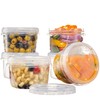 PLASTICPRO - Paquete de 6 recipientes de almacenamiento de alimentos