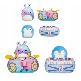 Squishmallows Micromallows 2 Mascots Daxxon and Puff with Clothes 6 cm