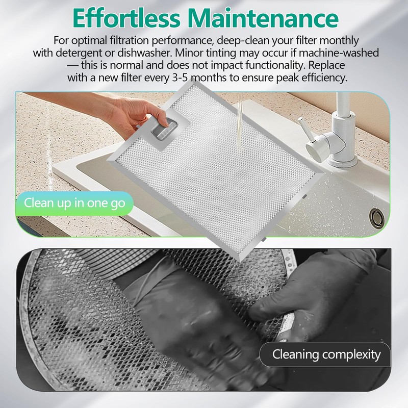 S97018029 Range Hood Filter Replacement - 10.25"x9" Aluminum Frame &