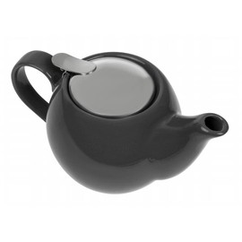 Olympia Cafe Teapot in Charcoal with Removable Filter - Stoneware - 510 ml 18 Oz