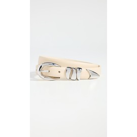 Madewell Women's Triple Metal Keeper Belt, Ecru, Off White, XL