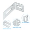 sourcing map Adjustable L Corner Braces, 4Pcs 80 x 40