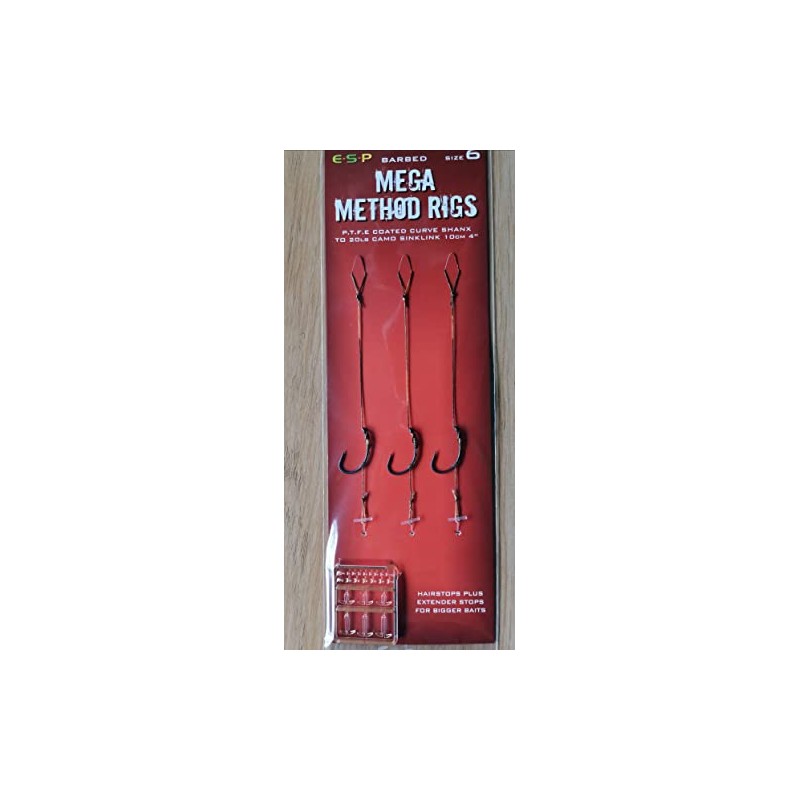 ESP Mega Method Rigs BARBED: 6