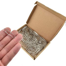HAHIYO Paper Clips Sturdy 1.3”(33mm) Length 280 Pack Paperclips Heavy Duty Tight Grip Rust Proof Reusable Metal Bright Silver for Home Office School